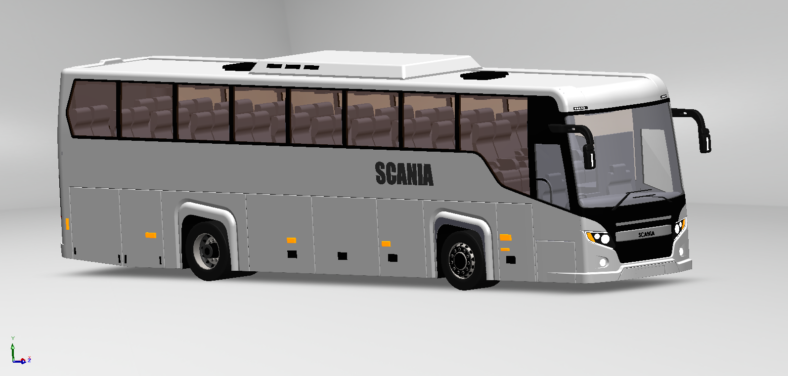 旅游巴士3D图纸 Solidworks设计